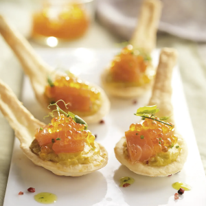 Cucharitas de masa rellenas